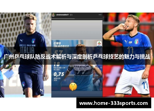 广州乒乓球队防反战术解析与深度剖析乒乓球技艺的魅力与挑战